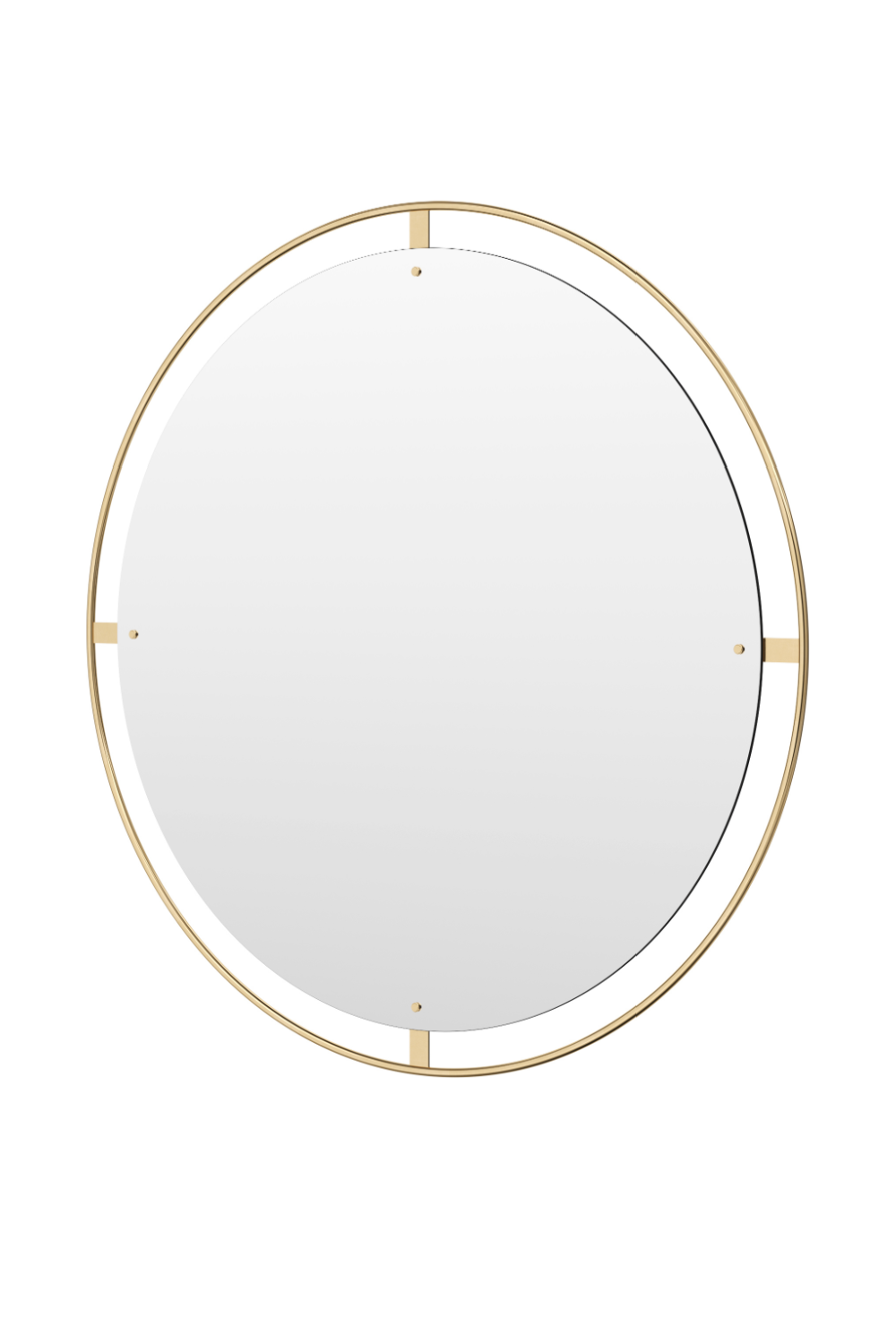 Round Brass Mirror L | Audo Copenhagen Nimbus | Oroa.com