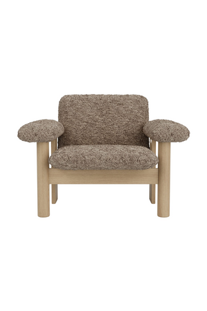 Low Back Sheep Skin Lounge Chair |  Audo Copenhagen Brasilia | Oroa.com