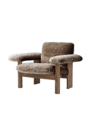 Low Back Sheep Skin Lounge Chair |  Audo Copenhagen Brasilia | Oroa.com
