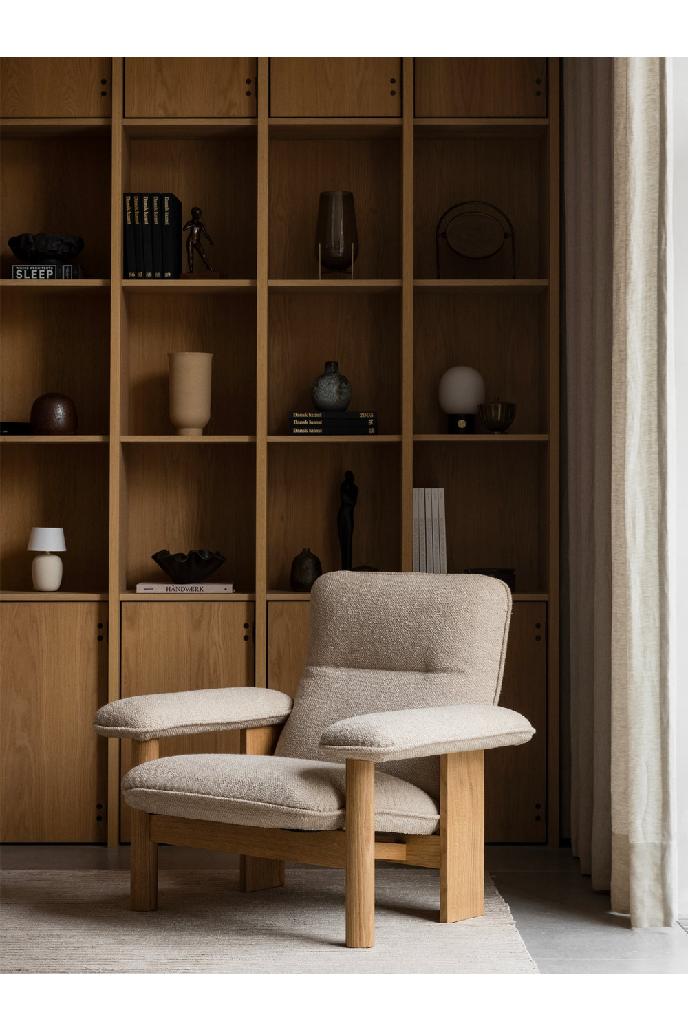 Upholstered Textile Lounge Chair | Audo Copenhagen Brasilia | Oroa.com