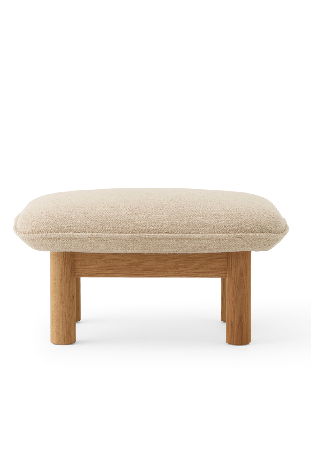 Cushioned Wooden Ottoman | Audo Copenhagen Brasilia
