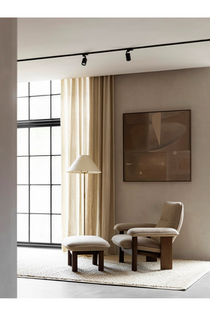 Cushioned Wooden Ottoman | Audo Copenhagen Brasilia | Oroa.com