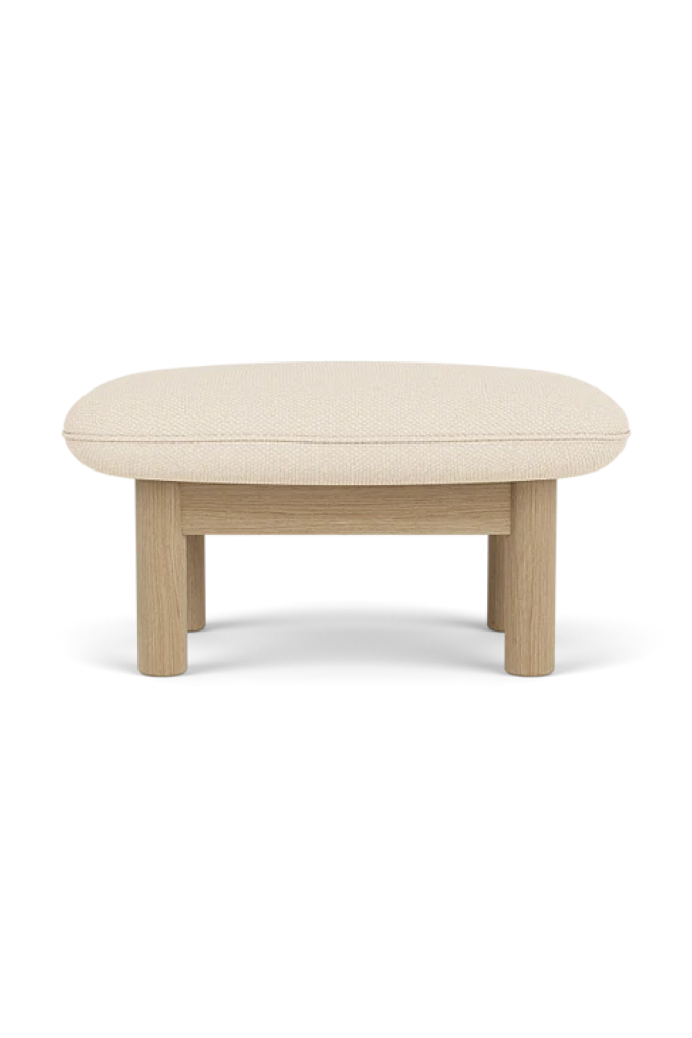 Cushioned Wooden Ottoman | Audo Copenhagen Brasilia | Oroa.com