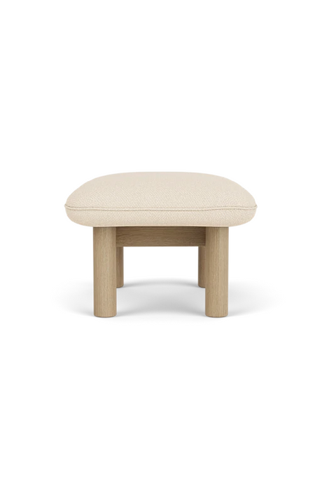 Cushioned Wooden Ottoman | Audo Copenhagen Brasilia | Oroa.com