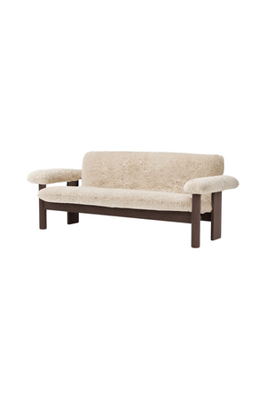 Oak Framed Sheepskin Sofa | Audo Copenhagen Brasilia | Oroa.com