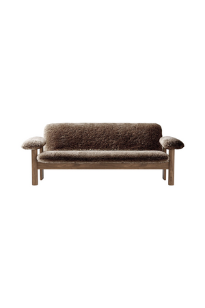 Oak Framed Sheepskin Sofa | Audo Copenhagen Brasilia | Oroa.com