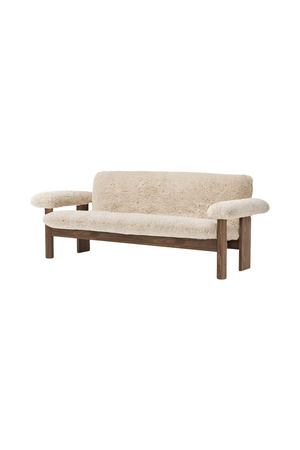Oak Framed Sheepskin Sofa | Audo Copenhagen Brasilia | Oroa.com