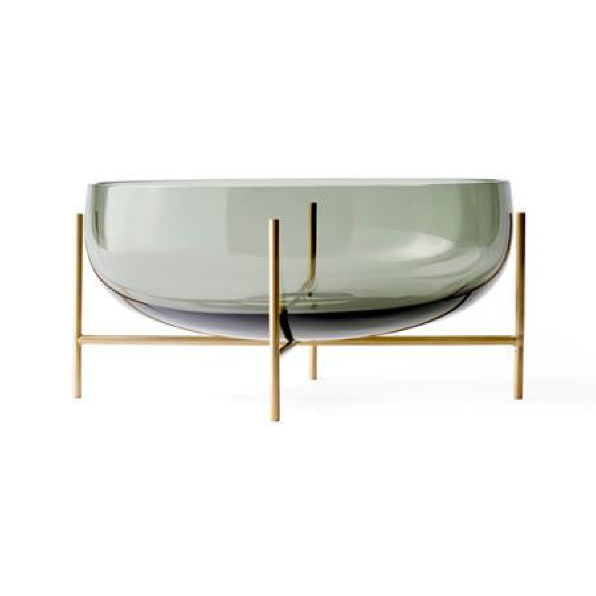 Smoked Green Glass Bowl | Audi Copenhagen Echasse | Oroa.com