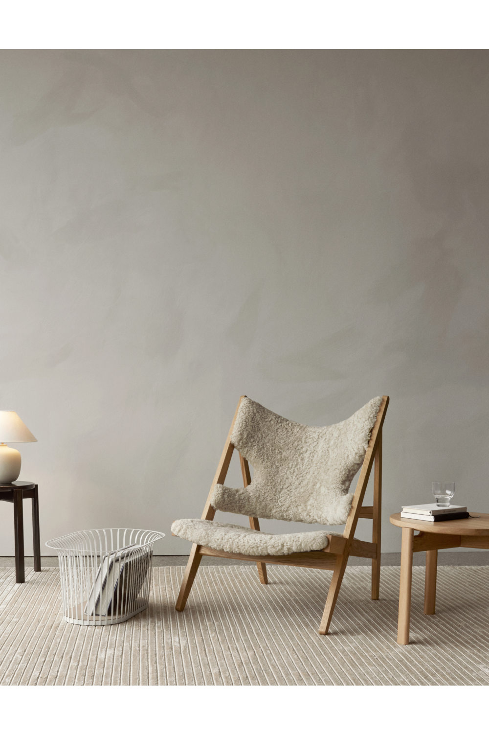 Sheepskin Lounge Chair | Audo Copenhagen Knitting | Oroa.com