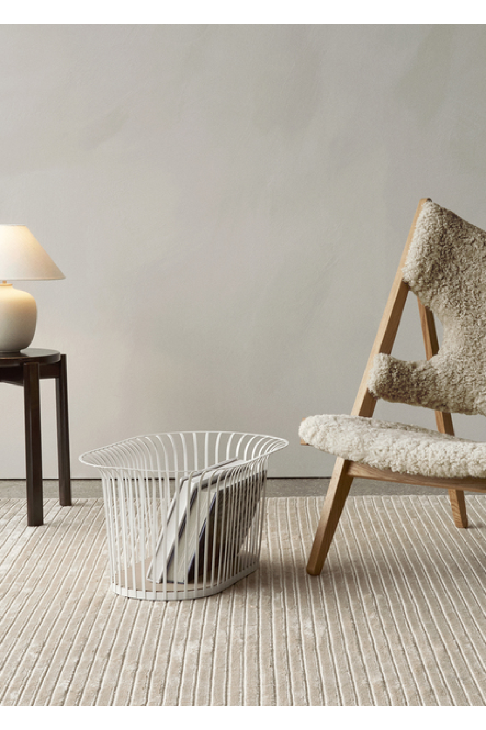 Sheepskin Lounge Chair | Audo Copenhagen Knitting | Oroa.com