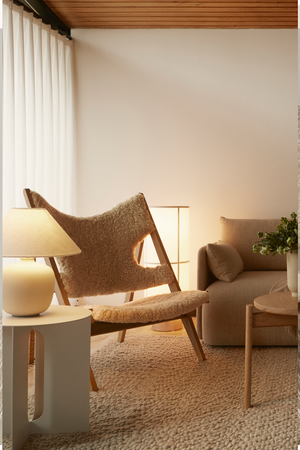 Sheepskin Lounge Chair | Audo Copenhagen Knitting | Oroa.com