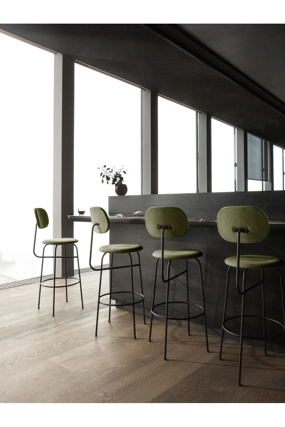 Minimalist Upholstered Bar Chair | Audo Copenhagen Afteroom | Oroa.com