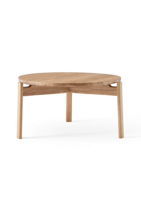 Round Wooden Lounge Table | Audo Copenhagen Passage | Oroa.com