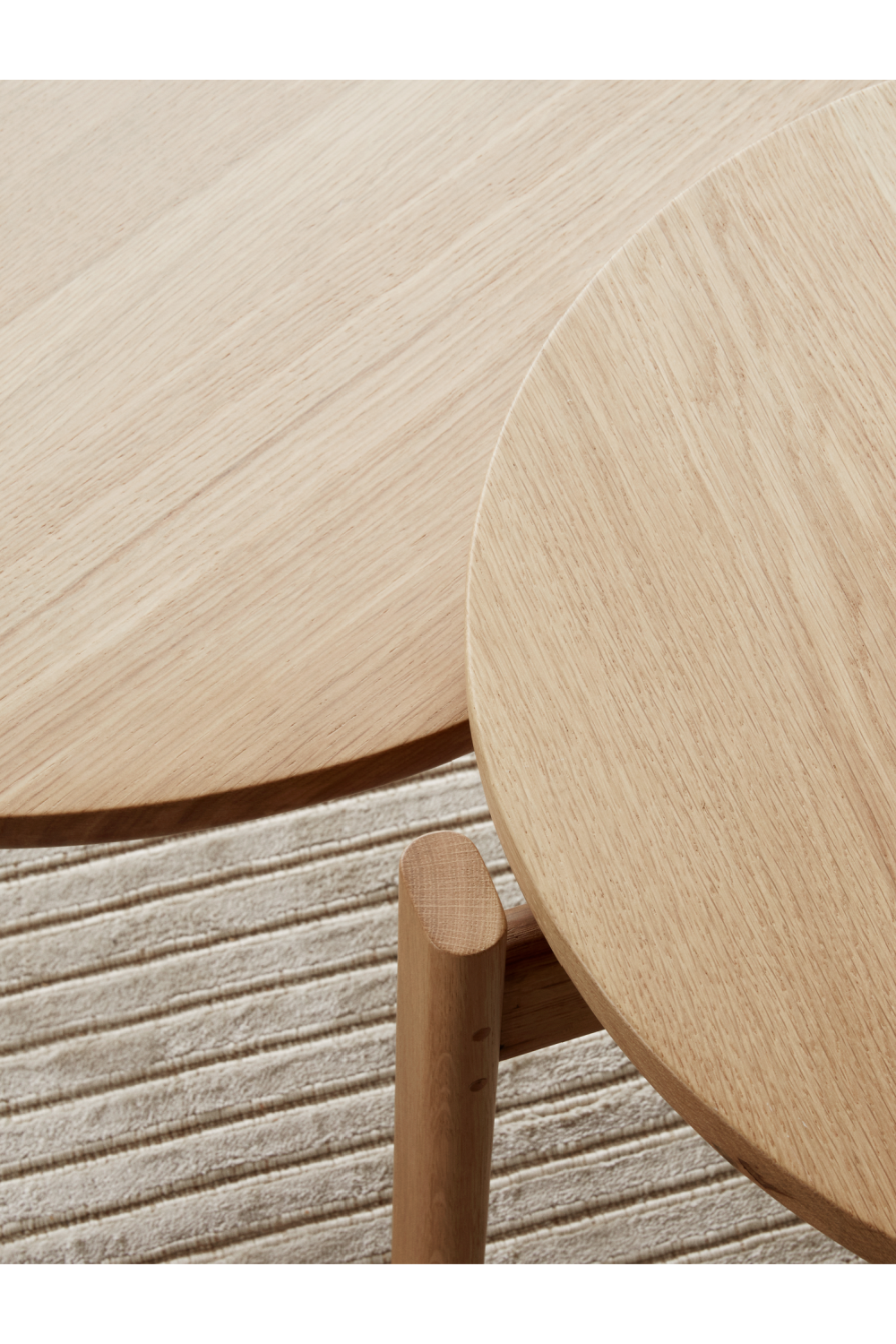 Round Wooden Lounge Table | Audo Copenhagen Passage | Oroa.com