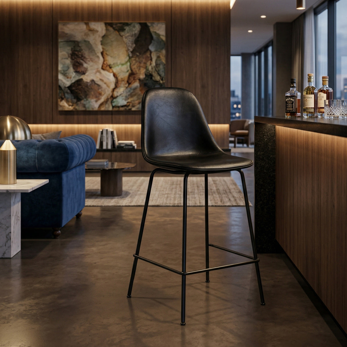   Upholstered Side Counter Chair | Oroa.com