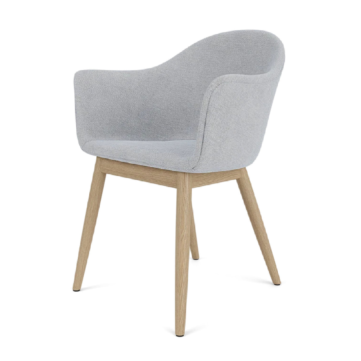 Wooden Base Upholstered Dining Chair | Audo Copenhagen Harbour