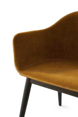 Wooden Base Upholstered Dining Chair | Audo Copenhagen Harbour | Oroa.com
