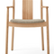 Upholstered Seat Oak Dining Armchair | Audo Copenhagen Merkur | Oroa.com