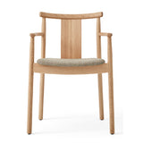 Upholstered Seat Oak Dining Armchair | Audo Copenhagen Merkur