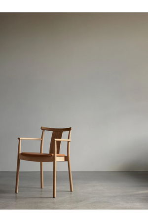 Upholstered Seat Oak Dining Armchair | Audo Copenhagen Merkur | Oroa.com
