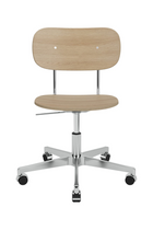 Aluminum Base Oak Swivel Chair | Audo Copenhagen Co Task