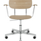 Aluminum Base Oak Swivel Chair | Audo Copenhagen Co Task | Oroa.com
