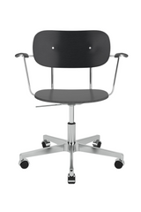 Aluminum Base Oak Swivel Chair | Audo Copenhagen Co Task