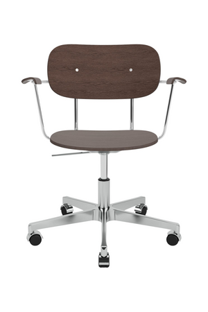 Aluminum Base Oak Swivel Chair | Audo Copenhagen Co Task