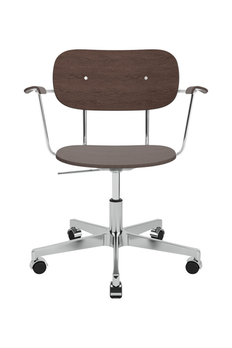 Aluminum Base Oak Swivel Chair | Audo Copenhagen Co Task
