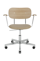 Padded Seat Aluminum Swivel Armchair | Audo Copenhagen Co | Oroa.com