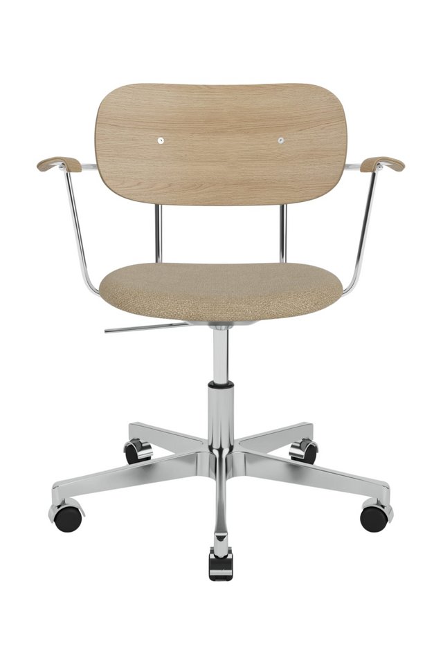 Padded Seat Aluminum Swivel Armchair | Audo Copenhagen Co | Oroa.com