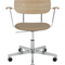 Padded Seat Aluminum Swivel Armchair | Audo Copenhagen Co | Oroa.com