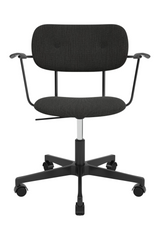 Upholstered Black Swivel Armchair | Audo Copenhagen Co | Oroa.com