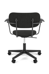 Upholstered Black Swivel Armchair | Audo Copenhagen Co | Oroa.com