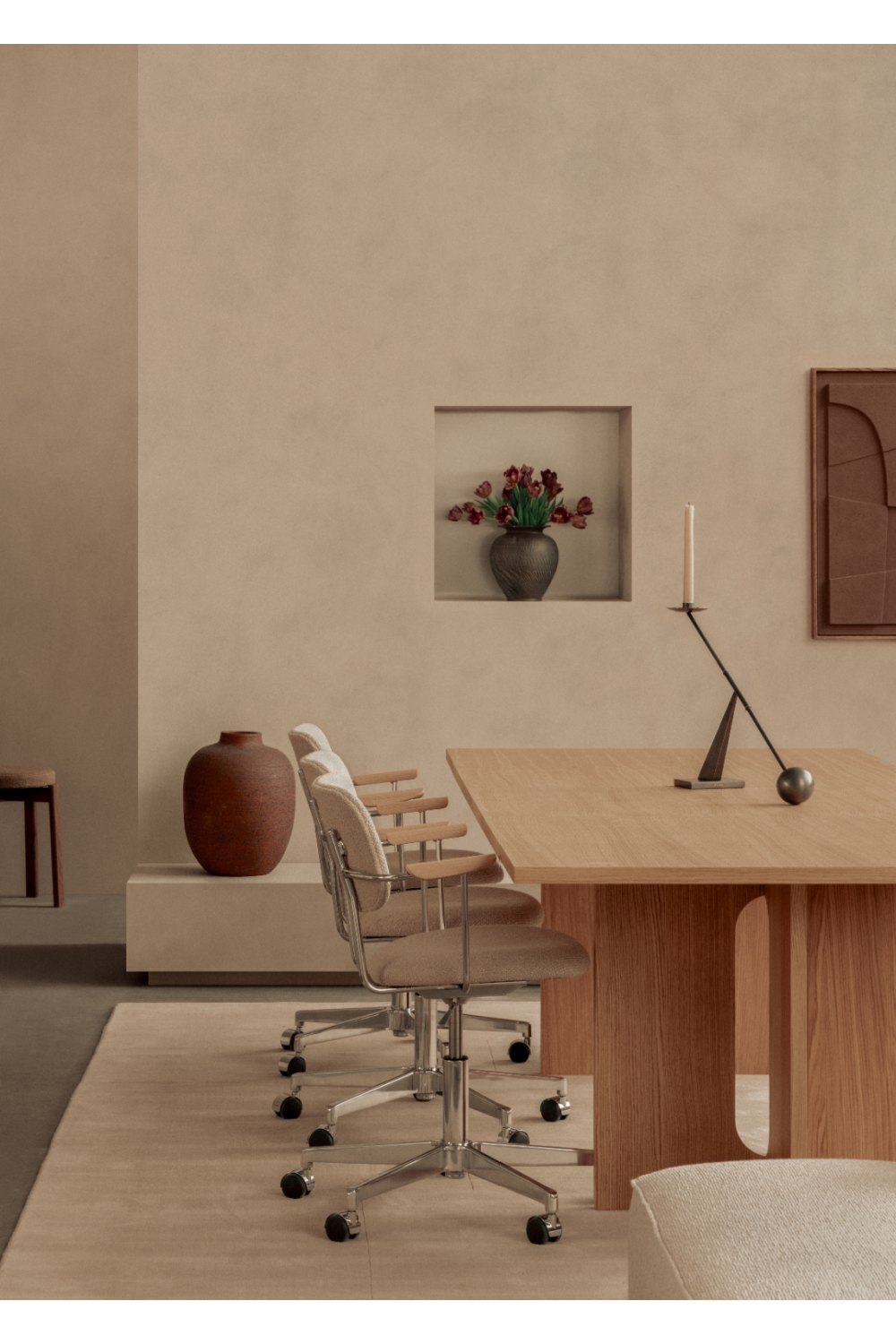 Aluminum Swivel Office Armchair | Audo Copenhagen Co | Oroa.com