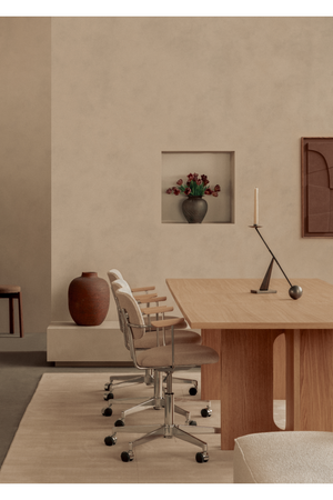 Aluminum Swivel Office Armchair | Audo Copenhagen Co | Oroa.com