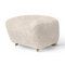 Oak Leg Upholstered Ottoman | Audo Copenhagen The Tired Man | Oroa.com