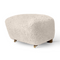 Oak Leg Upholstered Ottoman | Audo Copenhagen The Tired Man | Oroa.com
