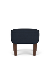 Oak Base Upholstered Ottoman | Audo Copenhagen Ingeborg | Oroa.com