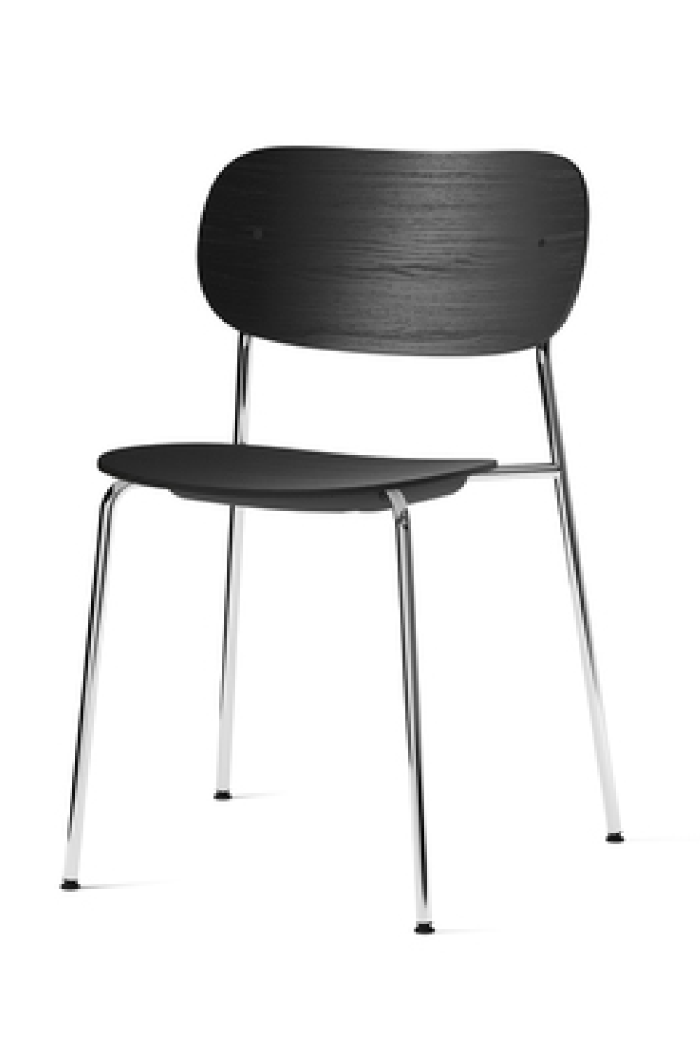 Chrome Base Oak Dining Chair | Audo Copenhagen Co