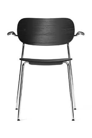 Chrome Base Oak Dining Armchair | Audo Copenhagen Co | Oroa.com