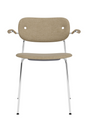 Chrome Padded Dining Armchair | Audo Copenhagen Co | Oroa.com