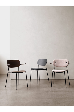 Black Padded Dining Armchair | Audo Copenhagen Co | Oroa.com