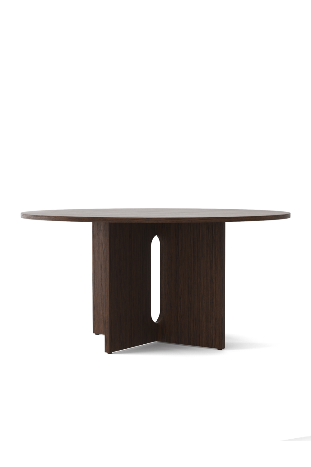 Intersecting-Base Round Dining Table | Audo Copenhagen Androgyne | Oroa.com