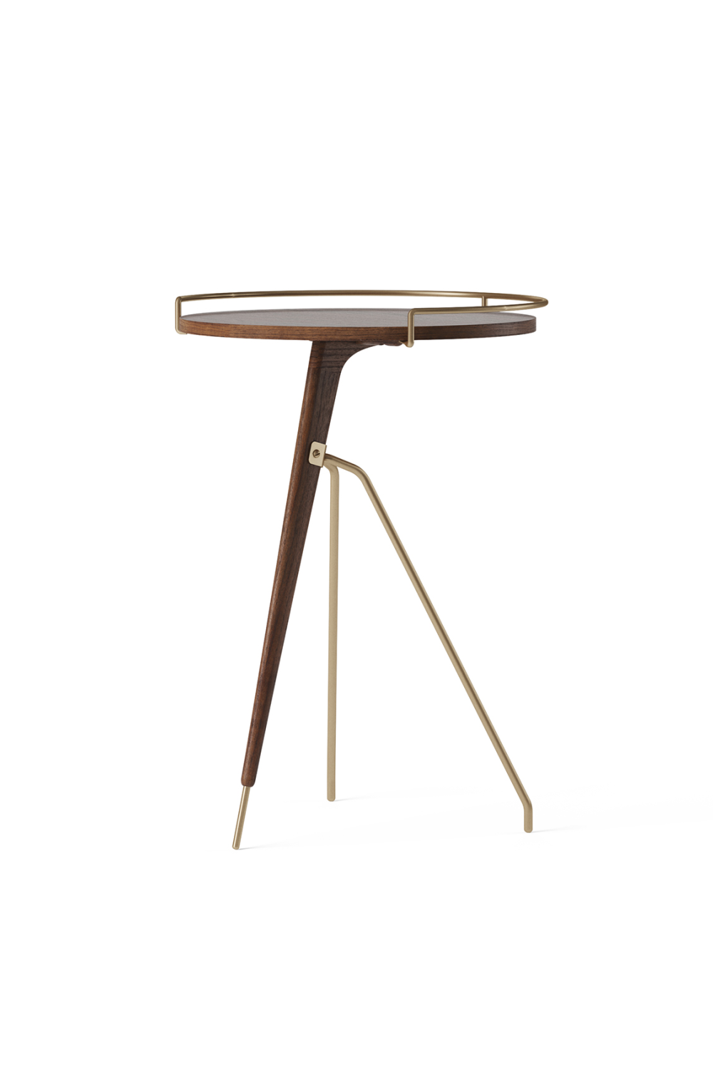 Solid Walnut Tripod Side Table | Audo Copenhagen Umanoff | Oroa.com