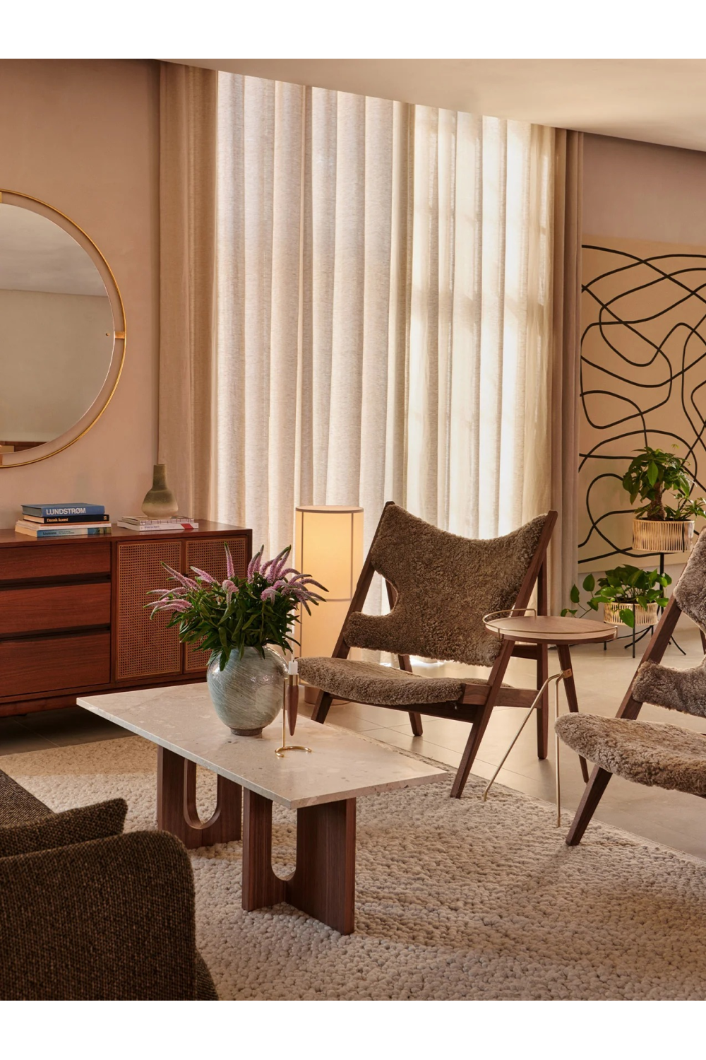 Solid Walnut Tripod Side Table | Audo Copenhagen Umanoff | Oroa.com