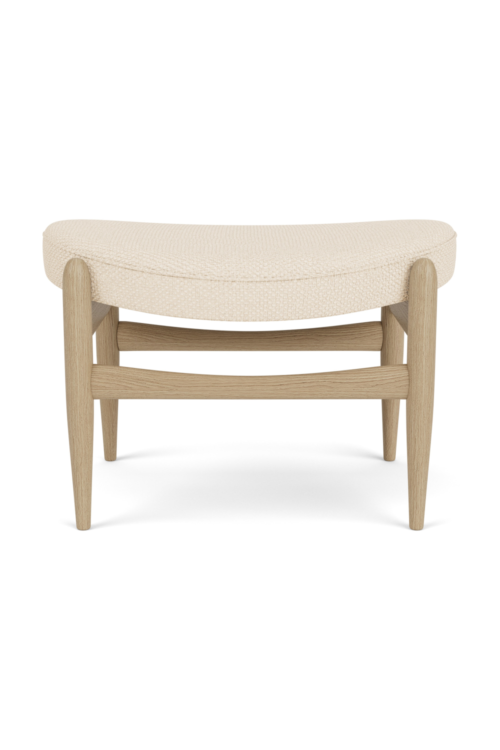 Wooden Base Padded Ottoman | Audo Copenhagen Elizabeth | Oroa.com