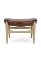 Wooden Base Padded Ottoman | Audo Copenhagen Elizabeth | Oroa.com