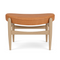 Wooden Base Padded Ottoman | Audo Copenhagen Elizabeth | Oroa.com