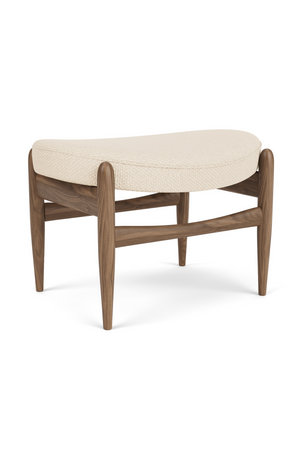 Wooden Base Padded Ottoman | Audo Copenhagen Elizabeth | Oroa.com